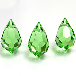 Preciosa Crystal Pendant - Pear 681 15x9MM PERIDOT