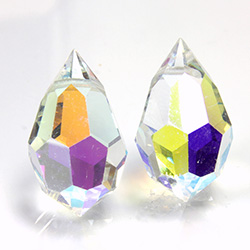 Preciosa Crystal Pendant - Pear 681 20x12MM CRYSTAL AB