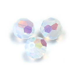 Preciosa Crystal Bead Regular Cut - Round 04MM WHITE OPAL AB