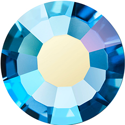 Preciosa Crystal Flat Back Hotfix VIVA12&reg; Chaton Rose - 16SS MALIBU BLUE AB