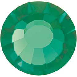 Preciosa Crystal Flat Back VIVA12&reg; Chaton Rose - 34SS GREEN TURMALINE
