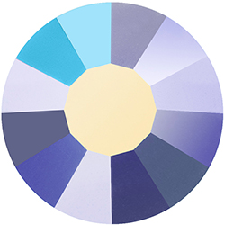 Preciosa Crystal Flat Back Hotfix VIVA12&reg; Chaton Rose - 10SS DEEP SEA AB