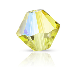 Preciosa Crystal Bead - Bicone 04MM ACID YELLOW AB