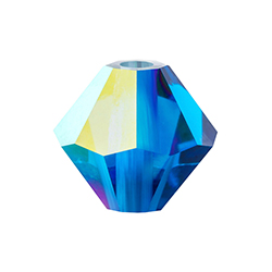 Preciosa Crystal Bead - Bicone 08MM CAPRI BLUE AB