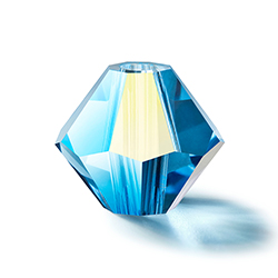 Preciosa Crystal Bead - Bicone 04MM MALIBU BLUE AB
