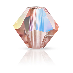 Preciosa Crystal Bead - Bicone 03MM ROSE PEACH AB