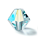 Preciosa Crystal Bead - Bicone 03MM SILVER AQUAMARINE  AB
