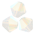 Preciosa Crystal Bead - Bicone 06MM WHITE OPAL AB
