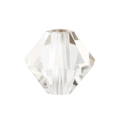 Preciosa Crystal Bead - Bicone 03MM CRYSTAL ARGENT FLARE
