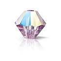 Preciosa Crystal Bead - Bicone 06MM LT AMETHYST GLITTER