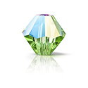 Preciosa Crystal Bead - Bicone 06MM PERIDOT GLITTER