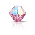 Preciosa Crystal Bead - Bicone 06MM ROSE GLITTER