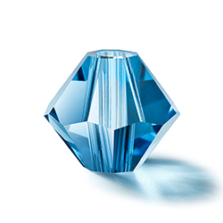 Preciosa Crystal Bead - Bicone 03MM MALIBU BLUE