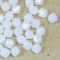 Czech Crystal Bead - Bicone 4MM WHITE OPAL