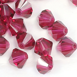 Czech Crystal Bead - Bicone 6MM FUCHSIA