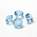 Preciosa Crystal Bead - Spacer 05x3MM AQUAMARINE