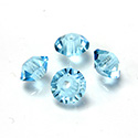 Preciosa Crystal Bead - Spacer 05x3MM AQUA BOHEMICA