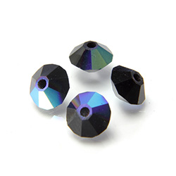 Preciosa Crystal Bead - Spacer 05x3MM JET AB