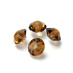 Preciosa Crystal Bead - Spacer 05x3MM SMOKE TOPAZ