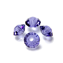 Preciosa Crystal Bead - Spacer 05x3MM TANZANITE