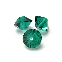 Preciosa Crystal Bead - Spacer 05x3MM EMERALD - 2ND Quality