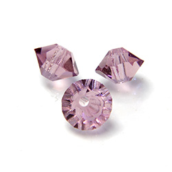 Preciosa Crystal Bead - Spacer 06x4MM LT AMETHYST