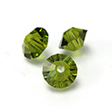 Preciosa Crystal Bead - Spacer 06x4MM OLIVINE