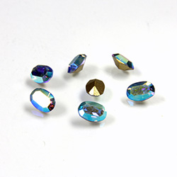 Preciosa Crystal Point Back Fancy Stone - Oval 06x4MM LT SAPPHIRE AB