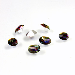 Preciosa Crystal Point Back Fancy Stone - Oval 06x4MM BERMUDA BLUE