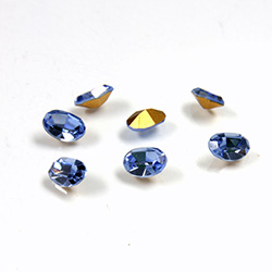 Preciosa Crystal Point Back Fancy Stone - Oval 06x4MM LT SAPPHIRE