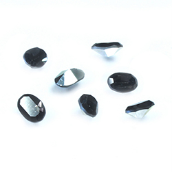Preciosa Crystal Point Back Fancy Stone - Oval 06x4MM BLACK DIAMOND