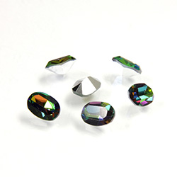 Preciosa Crystal Point Back Fancy Stone - Oval 07x5MM VITRAIL MEDIUM