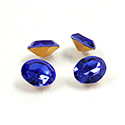 Preciosa Crystal Point Back Fancy Stone - Oval 10x8MM SAPPHIRE