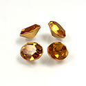 Preciosa Crystal Point Back Fancy Stone - Oval 10x8MM TOPAZ