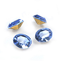 Preciosa Crystal Point Back Fancy Stone - Oval 10x8MM LT SAPPHIRE