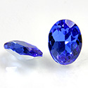 Preciosa Crystal Point Back Fancy Stone - Oval 18x13MM SAPPHIRE