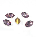 Preciosa Crystal Point Back Fancy Stone - Navette 06x3MM LT AMETHYST