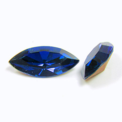 Preciosa Crystal Point Back Fancy Stone - Navette 15x7MM SAPPHIRE