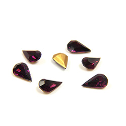 Preciosa Crystal Point Back Fancy Stone - Pear 06x3.6MM AMETHYST