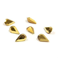 Preciosa Crystal Point Back Fancy Stone - Pear 06x3.6MM AURUM