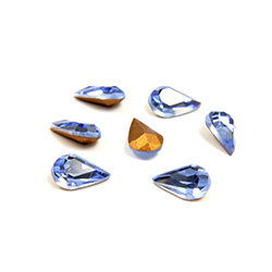 Preciosa Crystal Point Back Fancy Stone - Pear 06x3.6MM LT SAPPHIRE