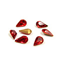 Preciosa Crystal Point Back Fancy Stone - Pear 06x3.6MM LT SIAM RUBY