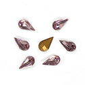 Preciosa Crystal Point Back Fancy Stone - Pear 06x3.6MM LT AMETHYST