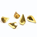 Preciosa Crystal Point Back Fancy Stone - Pear 08x4.8MM AURUM