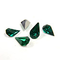 Preciosa Crystal Point Back Fancy Stone - Pear 08x4.8MM EMERALD