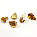 Preciosa Crystal Point Back Fancy Stone - Pear 08x4.8MM TOPAZ