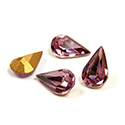 Preciosa Crystal Point Back Fancy Stone - Pear 10x6MM LT AMETHYST