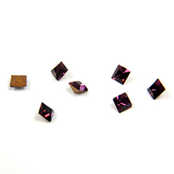 Preciosa Crystal Point Back Fancy Stone - Square 02MM AMETHYST