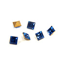 Preciosa Crystal Point Back Fancy Stone - Square 03MM CAPRI BLUE