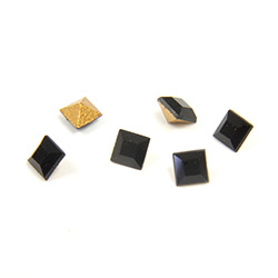 Preciosa Crystal Point Back Fancy Stone - Square 03MM JET